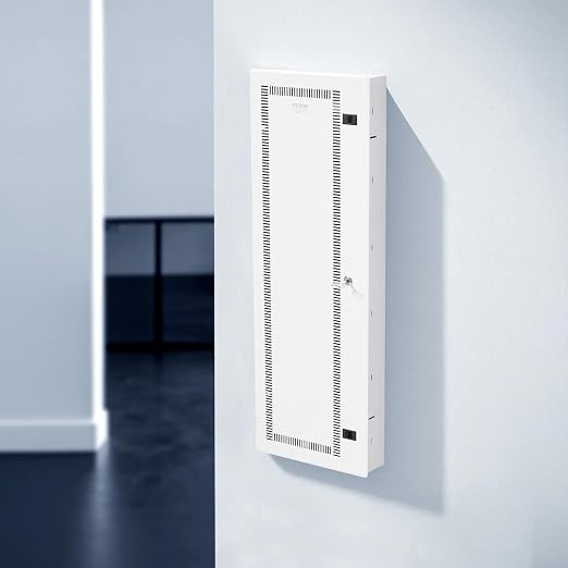 VEVOR Media Enclosure, 42-Inch, Structured Media Center with Vented Hinged Door, Cable Management Box, Structured Wiring Multi-Media Cabinet, Recessed Electrical Media Box, for Network Distribution