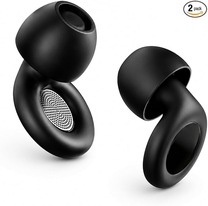 32dB SNR Silicone Noise-Reducing Earplugs, Ultra-Comfy Reusable Ear Plugs for Sleep, Snoring, Focus, Travel & Noise Sensitivity
