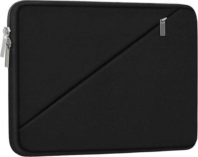 Laptop Case 13 inch, Traveling Carrying Computer Bag with Zippered Pocket, Shockproof Protective Laptop Sleeve Compatible for 13 inch New MacBook Air M2, 13 inch MacBook Pro M2 M1, Black
