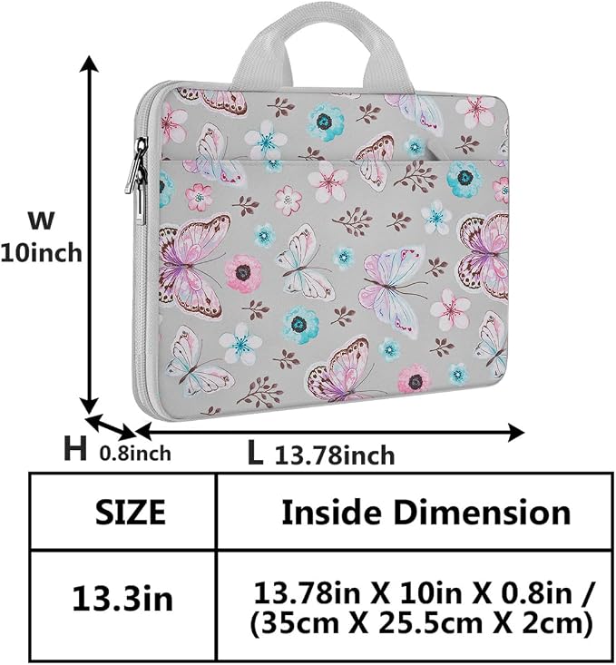 Hseok Laptop Sleeve 13-14 Inch Case Briefcase Compatible with MacBook Neo Pro 14 M5/M4/M3/M2/M1, All Models 13.3 Mac Air/Pro, XPS 13 14, Most Popular 13"-14" Notebooks,B01F01