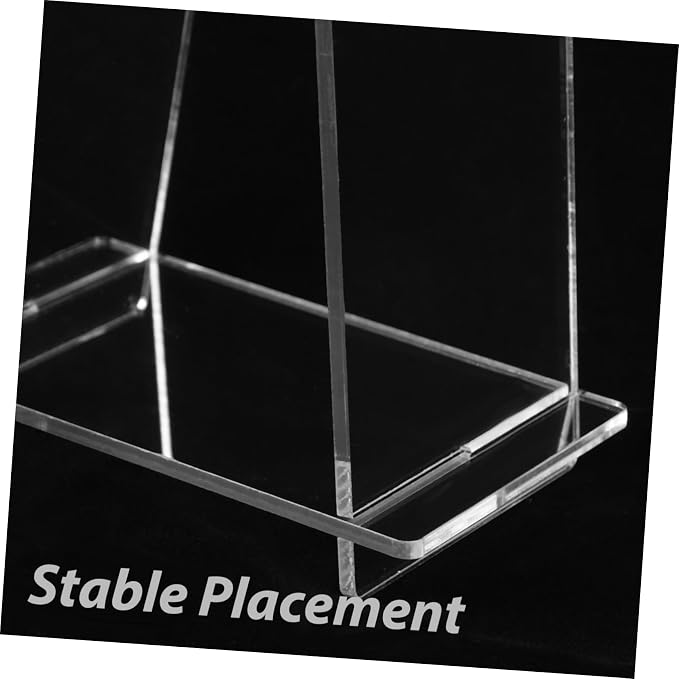 Transparent Acrylic Desk Calendar Holder Modern Minimalist Display Stand for Tabletop Calendars for Home and Office Decor Portable Flip Rack