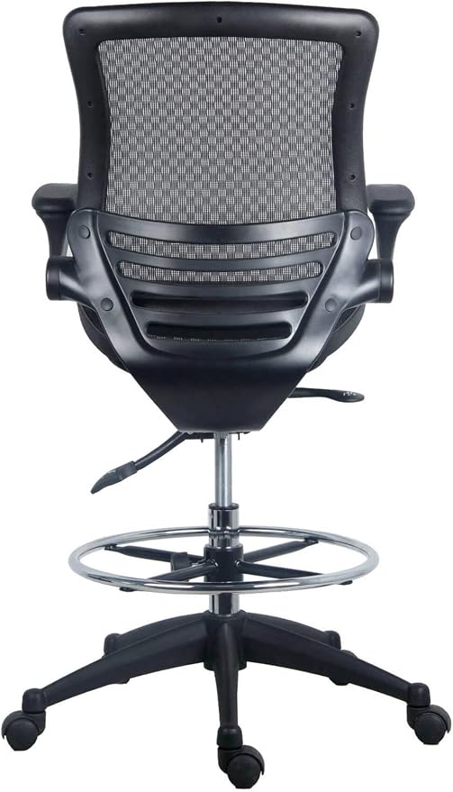 Harwick Evolve All Mesh Heavy Duty Drafting Chair, Dark Knight Edition