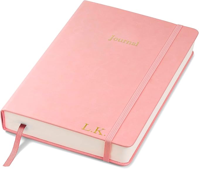 Wykeham's Executive 2026 Undated Daily Journal Planner – Customization Available (Personalized Rose, 8.5"×5.5")