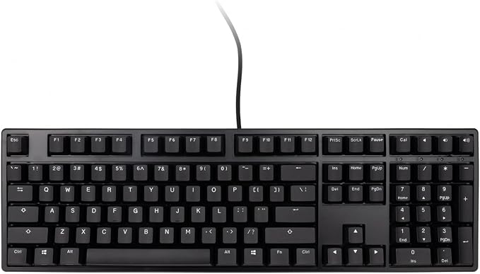 Ducky Origin Black Double Shot PBT Mechanical Keyboard (Cherry MX Silent Red)