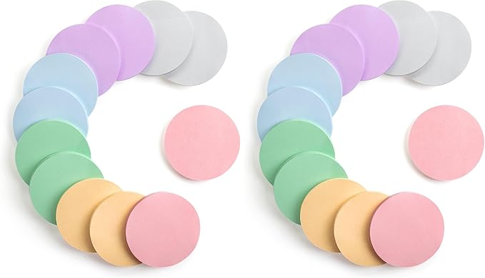 Mr. Pen Round Sticky Notes - 12 Pads, 720 Sheets, Morandi Color, 2.8" x 2.8" Circle Sticky Notes (Pack of 2)