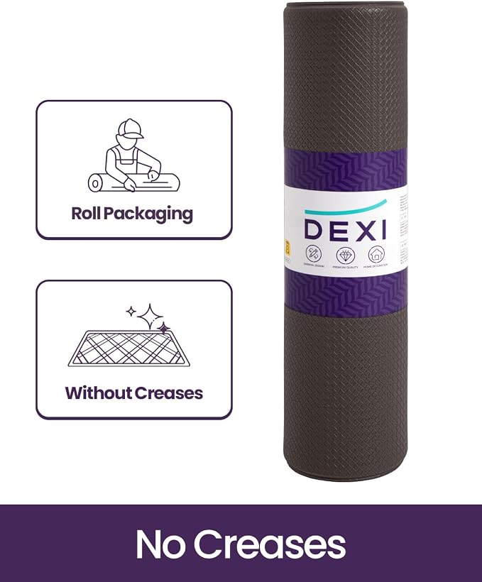 DEXI Kitchen Floor Mats Cushioned Anti Fatigue, 23x71, Large Wide Standing Runner Rug Waterproof, Comfort Memory Foam Padded for Front Sink Laundry, Brown