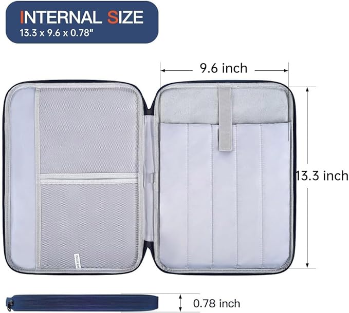 13 Inch Laptop Carrying Sleeve Case Compatible with 2026 Apple MacBook Neo 13-inch with A18 Pro chip A3404, MacBook Neo 13" Protective Shockproof Bag - Blue