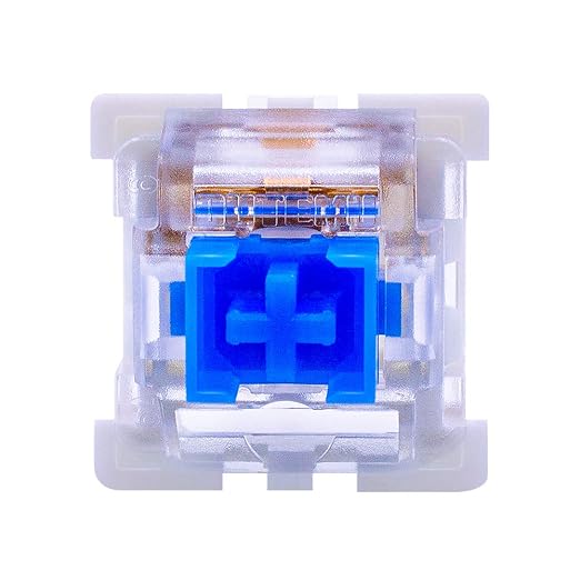 OUTEMU Switches, 3-Pin Hot Swappable - Cherry MX Equivalent DIY Replacement Pack for Mechanical Gaming Keyboards-Parent (Blue, 70 Pcs)
