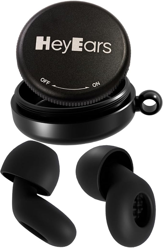 Ultra Soft Ear Plugs for Sleeping, Noise Sensitivity, Passive Noise Reduction 26dB, Most Comfortable Noise Cancelling Earplugs, Certified Hearing Protection, 8 Ear Tips - Black