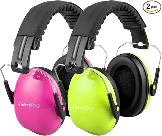 MelonArt Kids Ear Protection Ear Muffs Noise Cancelling Headphones for Kid Toddler Adult Autism Sensory, 27dB Noise Reduction Earmuffs Hearing Safety for Shooting Monster Truck Concert Fireworks