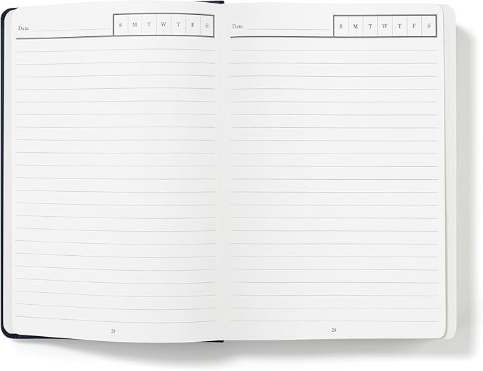 Wykeham's Executive 2026 Undated Daily Journal Planner – Customization Available (Personalized Royal Blue, 8.5"×5.5")
