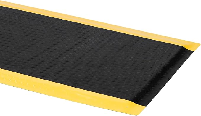 Anti Fatigue Mat 2x5 Ft 15/16" Thick Soft Sponge Ergonomic Mat | Stable Comfort Endurance Floor Mat Layered Support Rugged Diamond Relief Steady Standing Mat for Farm Grooming Salon