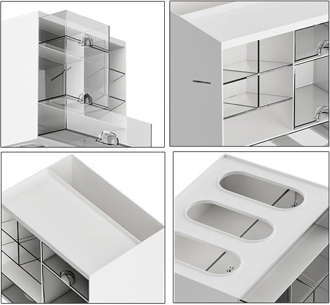 Desk Organizers with Drawers Pen Holders Multifunctional Desktop Organizers Makeup Organizers Office School Supplies