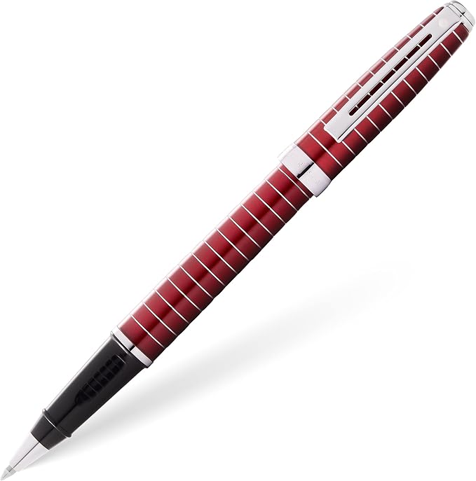 Sheaffer Prelude Merlot Lacquer w/Horizontal Line Engraving Rollerball Pen