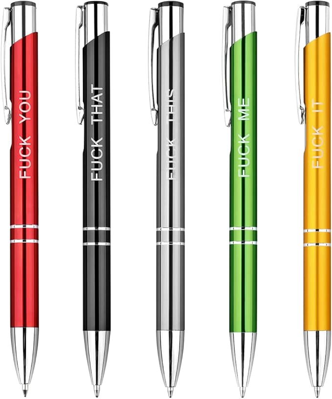 Funny Ballpoint Pens - Vibrant Color With Fun Novelty Pens,office stationary, gag gift, funny gift