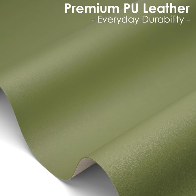 Leather Desk Pad Protector, Waterproof Mouse Pad, PU Desk Mat, Office Desk Cover, Desk Writing Mat for Office/Home/Work/Cubicle (Avocado Green) 23.6x13.7 in