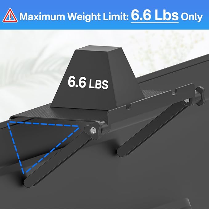 13-Inch Wide Platform Adjustable TV Top Shelf, Screen Top Shelf Mount, Monitor Top of TV Shelfs Mounting Bracket for Streaming Devices, Cable Box, Router and Home Decor TVs Top Storage Bracket