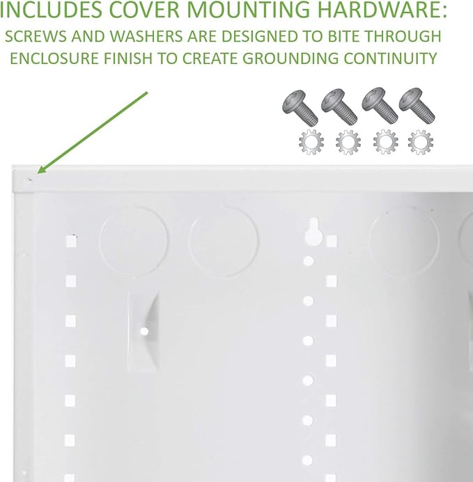 Legrand - OnQ 14 Inch Cable Management, In-Wall 20-Gauge Media Box, Structured Wiring Enclosure with 2.5 Inch Openings for Wires, Glossy White, EN1400