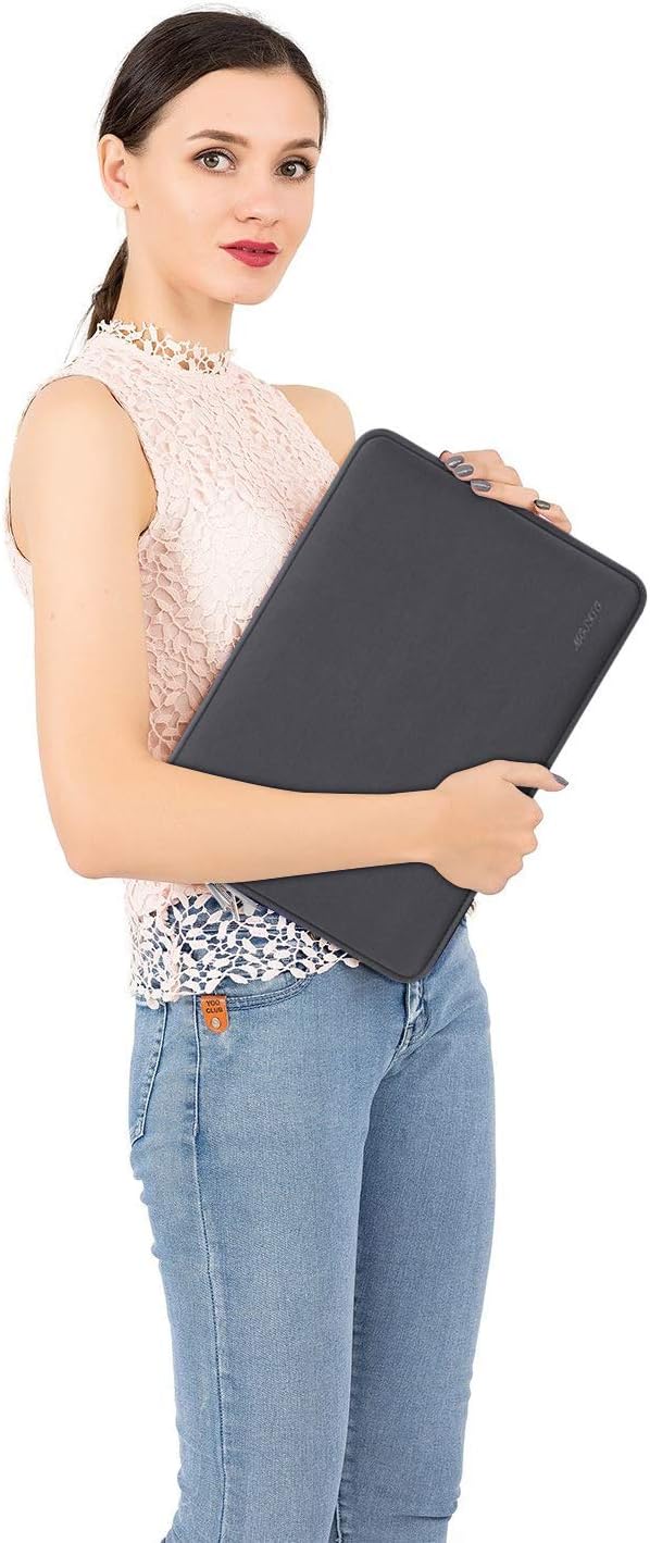 MOSISO Laptop Case 16 inch, 15-15.6 inch Laptop Sleeve Bag Compatible with MacBook Pro 16 M5 M4 M3 M2 M1, HP Acer Dell Lenovo ASUS Notebook, Neoprene Computer Sleeve Bag with Small Case, Space Gray