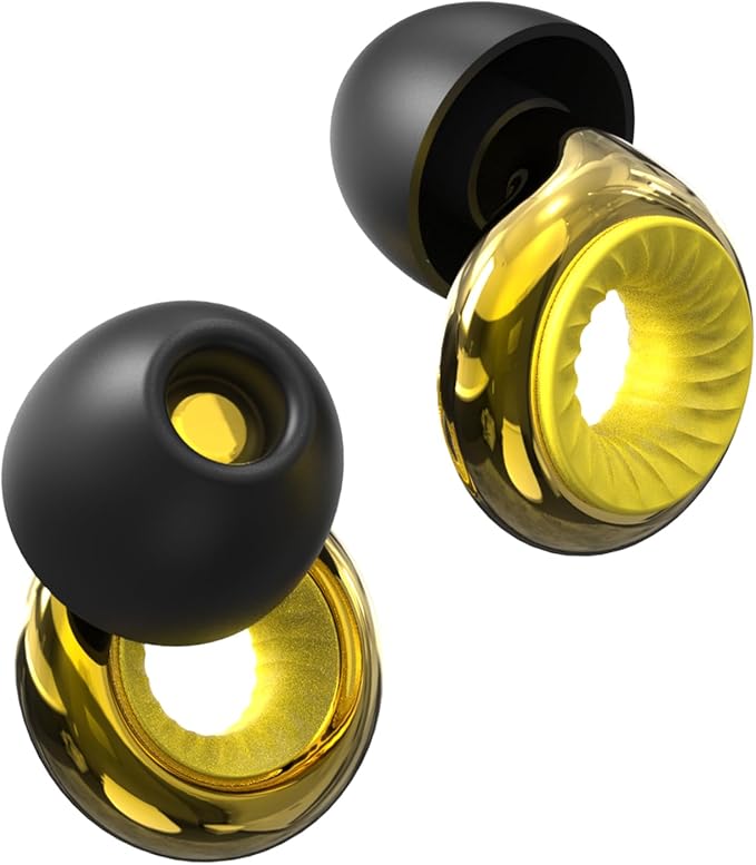 BlocOut Reusable Silicone Earplugs | Travel & Student, 25dB Noise Reduction, Portable, Lightweight Comfort, For Airplane, Business Trip, Dormitory, Study & Office