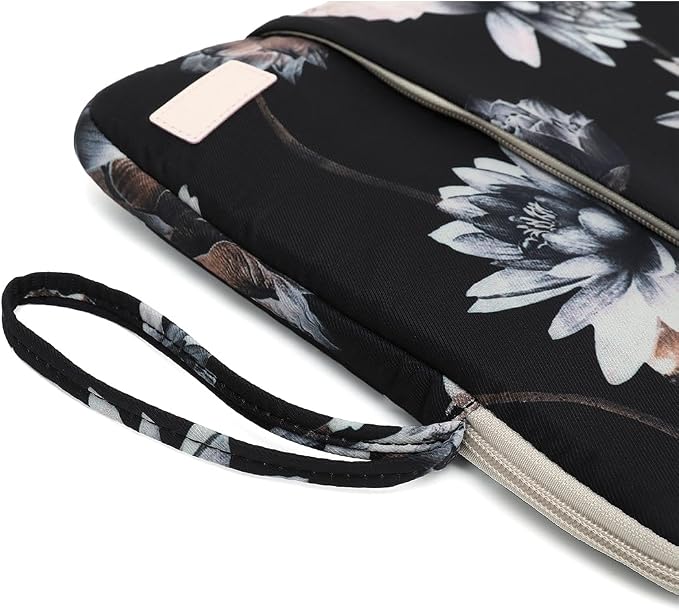 Laptop Sleeve 13.3 inch14 Inch, 15.6inchWater Resistant Traveling Computer Cover with Handle, Shockproof Protective Carrying Laptop Case (Y8-Lotus, 15 inch-15.6 inch)