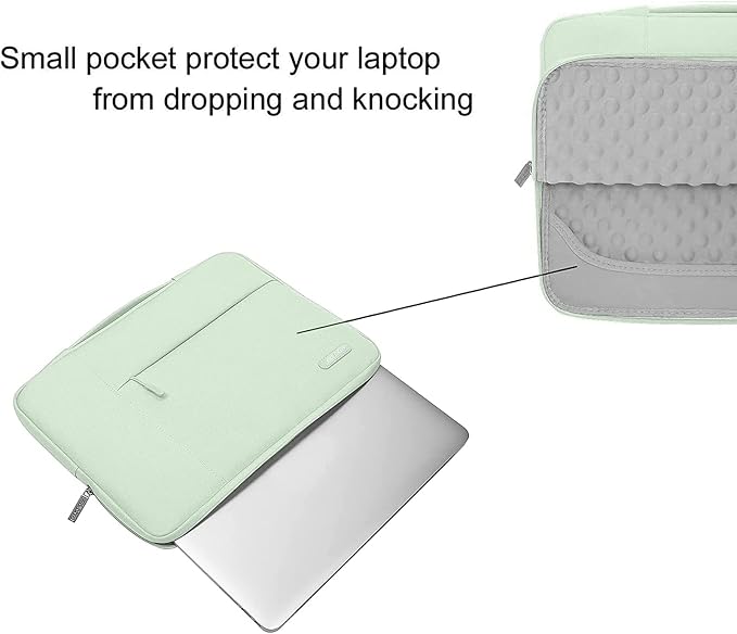 MOSISO Laptop Case 13 inch, Laptop Sleeve with Handle Compatible with MacBook Neo/Air/Pro 13 inch with A18/M5/M4/M3/M2/M1 Chip 2026-2016, Polyester Multifunctional Computer Bag, Honeydew Green