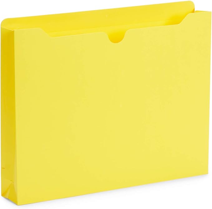 Blue Summit Supplies 2 Inch Expanding File Jacket Folders, 50 Pack, Colored Expandable File Folders, Reinforced Straight Cut Tab, Heavy Duty Expansion Pocket Files, Letter Size, Assorted Color