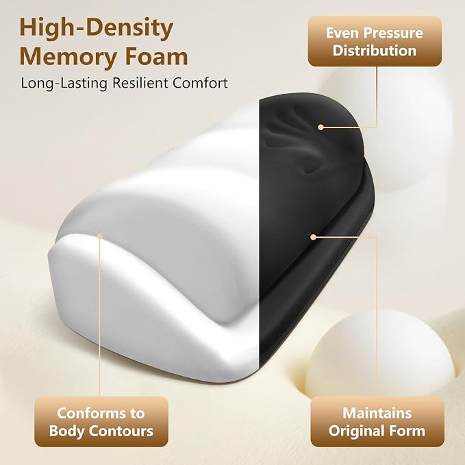 Foot Rest for Under Desk at Work, Adjustable Desk Foot Rest & Foot Stool for Office Work, Gaming Desk Accessories, Multi-Use Leg Rest Pillow for Couch, Bed Sleeping,Washable Cover