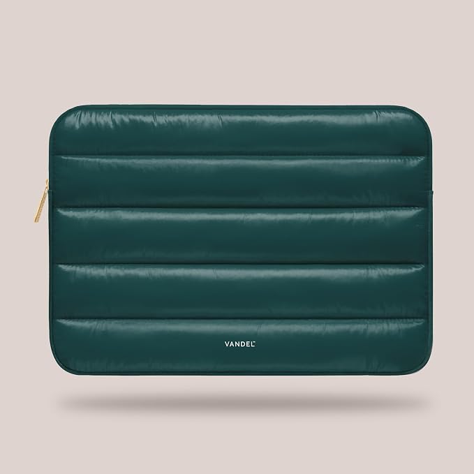 VANDEL - The Original Puffy Laptop Sleeve 13-14 Inch. White Laptop Sleeve for Women. Carrying Case Cover MacBook Pro 14 in, MacBook Air 13 Inch, iPad Pro 12.9, Dell, Asus, HP