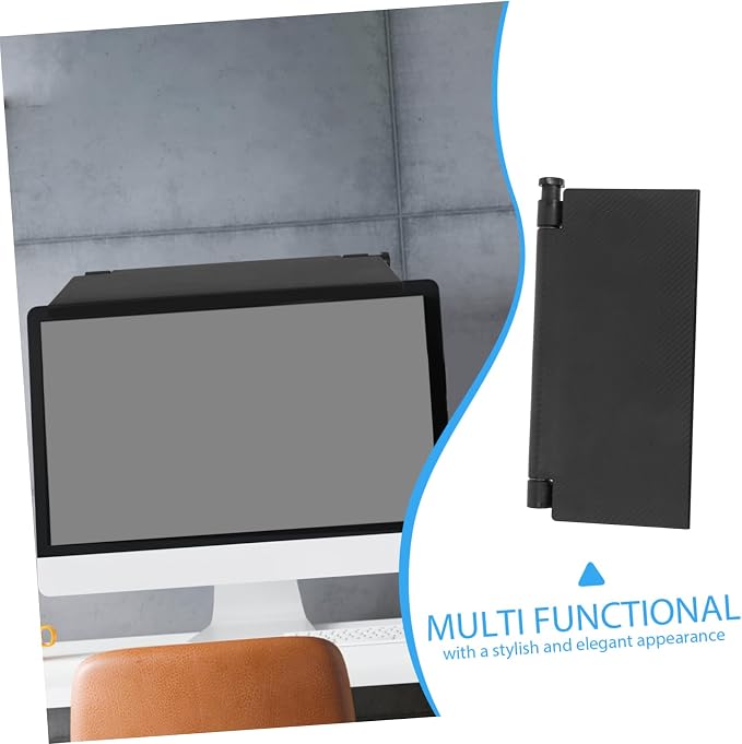 Happyyami Computer Monitor Shelf No-Drill Installation Multi-Functional Storage for Routers Remotes and More Space-Saving Tv Screen Top Organizer Stylish Design for Home Decor