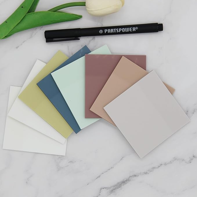 400 Sheets Morandi Transparent Sticky Notes, 3x3 inch See Through Sticky Notes, for Reading Writing Notes Book Markers, Office School Supplies, 50 Sheets/Pad (8 Pads)