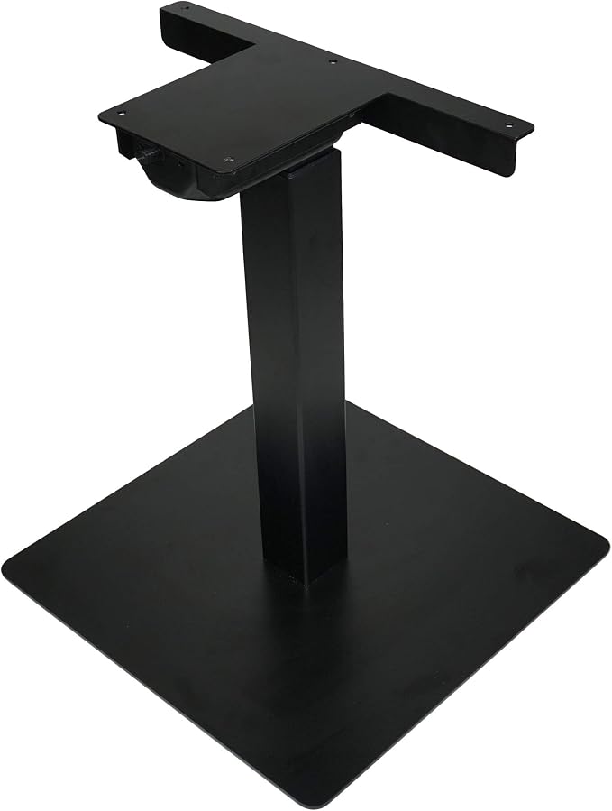 PROGRESSIVE AUTOMATIONS Height Adjustable Single Desk Frame - DIY Small Electric Standing Desk Bar Table Lift, 25.5" Stroke, 180 lbs Force, FLT-01 Black