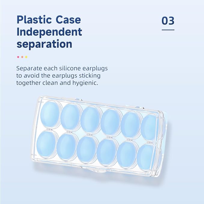 LYSIAN Soft Moldable Silicone Earplugs – 18 Pairs, SNR 27dB Noise Cancelling Ear Plugs for Sleep, Swim, Travel & Snore. Comfortable, Reusable