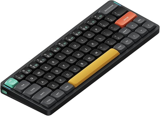 nuphy Air60 V2 Portable Wireless Keyboard 60% Low Profile Mechanical Keyboard Support QMK/VIA Compatible with Windows/mac OS/Linux Supports Bluetooth 5.1/2.4GHz/USB-C Black - Gateron Red Switch