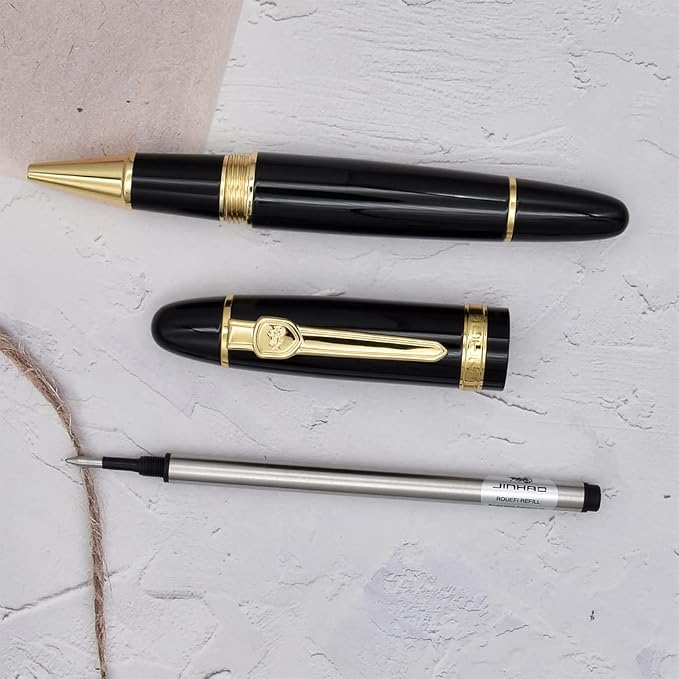 Jinhao 159 Black Rollerball Pen Heavy Big Pen 3 Pieces in 3 Colors