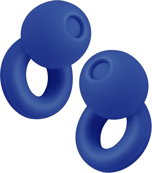 Lonyanl，Ear Plugs for Sleeping Noise Cancelling，Reusable, Improve Rest, Washable, Silicone, Travel, Focus on Learning & Enhance deep Sleep Duration (Blue, One Size)