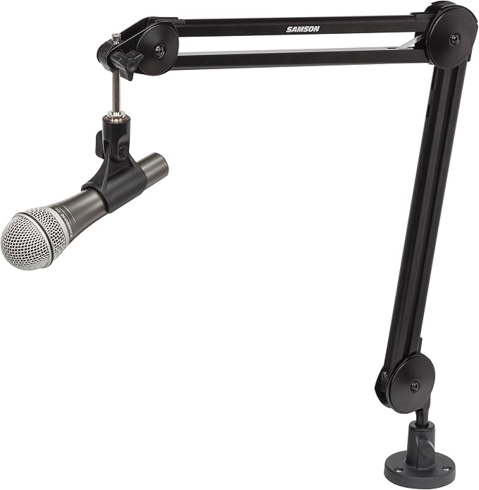 Samson MBA28 28" Microphone Boom Arm Studio Podcast USB Mic Stand w/Desk Clamp