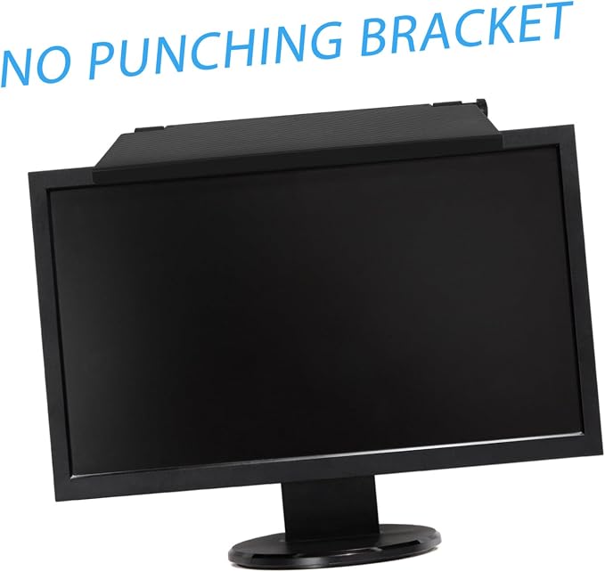 Uonlytech Sturdy Tv Top Shelf Monitor Top Storage Rack with Floating Design for Router and Remote Organization Sleek Desktop Stand for Living and Office Easy to Install Monitor Shelf