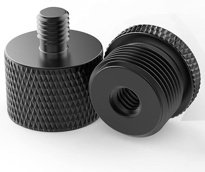 Donuts Mic Stand Adapter 5/8 to 1/4 and 1/4 to 5/8 Screw Thread Adapter Microphone to Tripod Adapter