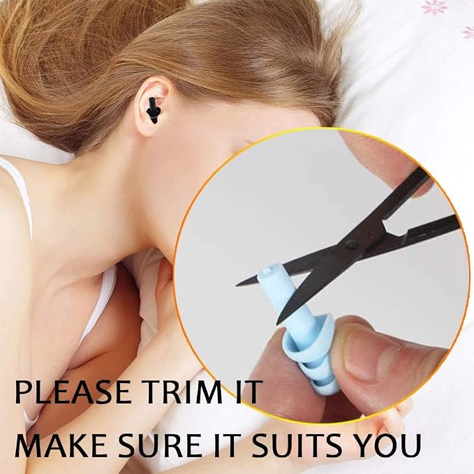 Earplugs for Sleeping, 9 Pairs Silicone Ear Plugs for Swimming with Aluminum Carry Case Noise Reduction for Learning, Hearing Protection, Concerts, Airplanes, Shooting for Woman, Man, Kids (9)