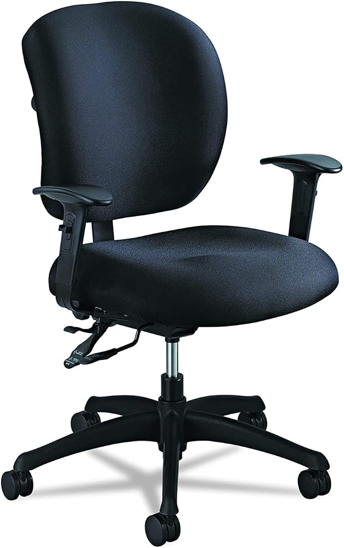 Safco Products 3391BL Alday 24-7 Task Chair (Optional arms Sold Separately), Black