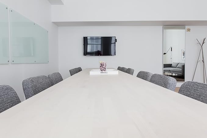 Glass Whiteboard 6' x 3', Magnetic Glass Dry Erase Board Frameless Wall Mounting, Large White Board for Office Home & School