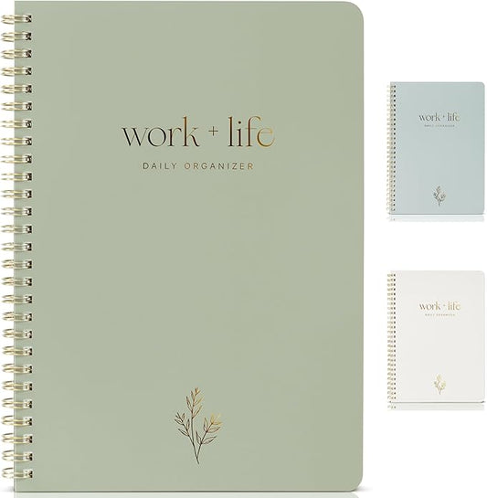 Beautiful Daily Planner and To Do List Notebook For Work And Life - The Perfect Undated Planner to Easily Organize Tasks and Appointments - Stylish Office and School Supplies for Women