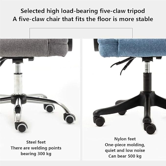 Heavy Duty Office Chair for Big and Tall 200kg Capacity Executive Task Chair with Footrest Ergonomic High Back Desk Chair Adjustable Lumbar Support for Reception