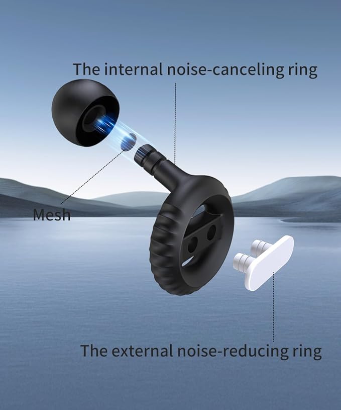 Ear Plugs for Sleeping Noise Cancelling EarPlugs Concert Reusable Ear Protection for Musicians,Rave,Focus,Moto and Sleep 25dB Silicone Earplugs Noise Reduction 8 Pair Ear Tips (XS/S/M/L) Black White