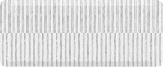 House of Noa Nama Standing Mat – Anti-Fatigue Kitchen Mats for Floor, Cushioned & Non-Slip Kitchen Comfort Mat for Standing, Thick Foam Anti-Fatigue Mat for Kitchen & Workspaces, Reese Ash 22" x 54"