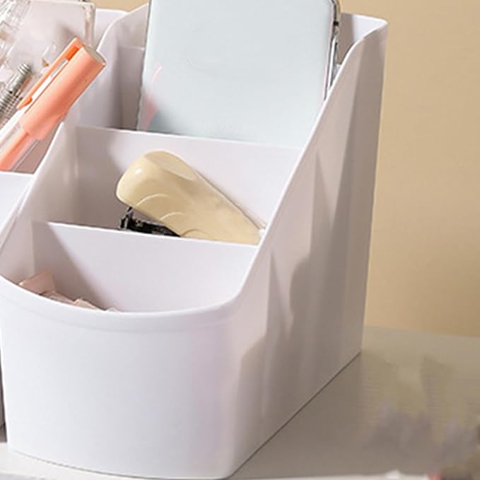 HEEPDD Desk Organizer, Plastic for Office, School, and Vanity Storage Supplies