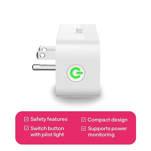 Innr Zigbee Smart Plug, Works with Philips Hue*, Alexa and SmartThings, Zigbee Repeater, Energy Monitoring, 2-Pack