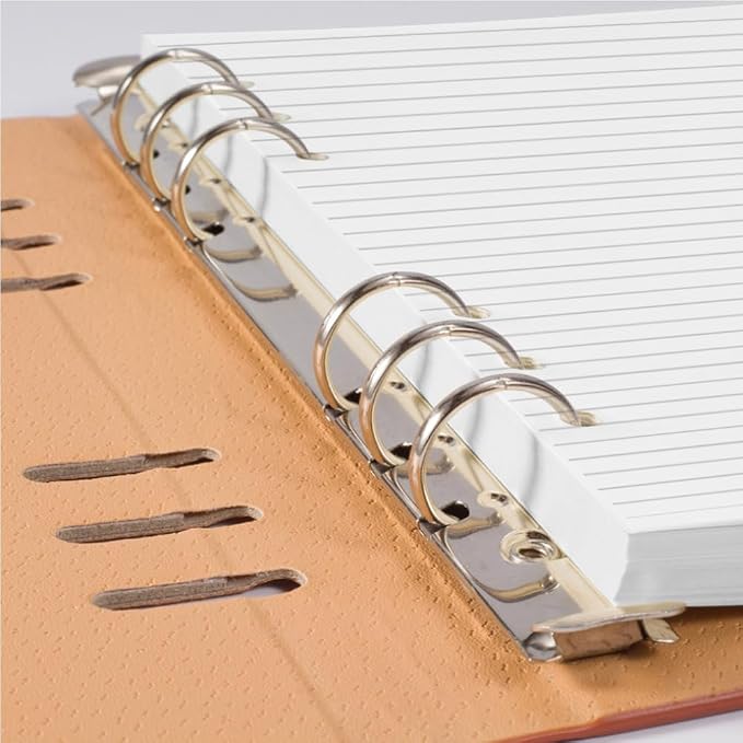 (3 Pack) A5 Lined Paper Refills - 6 Hole Punched, 300 Sheets/600 Pages Ruled Paper, Refills for Filofax Planner/A5 Binders/Organizer, 100gsm, 5.8'' x 8.3''