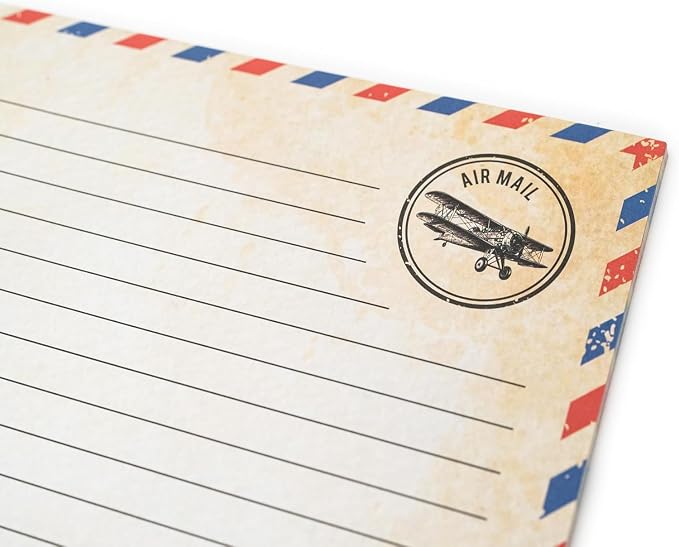 200 Pack Airmail Paper and Envelopes Set -120 Airmail Writing Paper and 80 Envelopes Blue Airmail and Airmail Envelopes for Invitations, Love Letters, Letters to Troops, Christmas Letter 8.5 x 11 inch